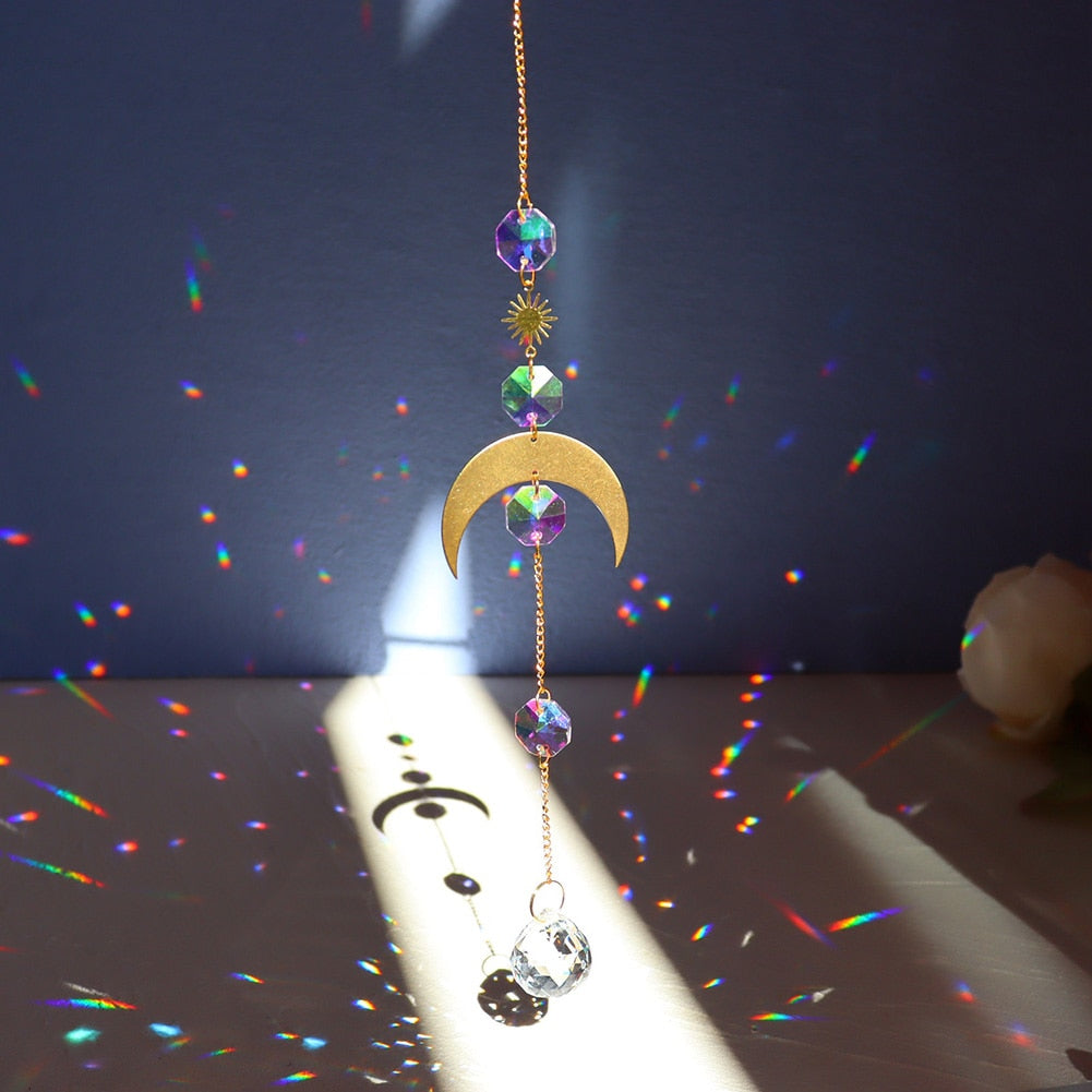 South Crescent Moon Sun Catcher