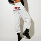 'I LOVE MY BOYFRIEND" Printed Sweatpants