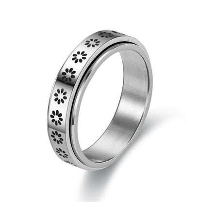 SS Daisy Fidget Ring